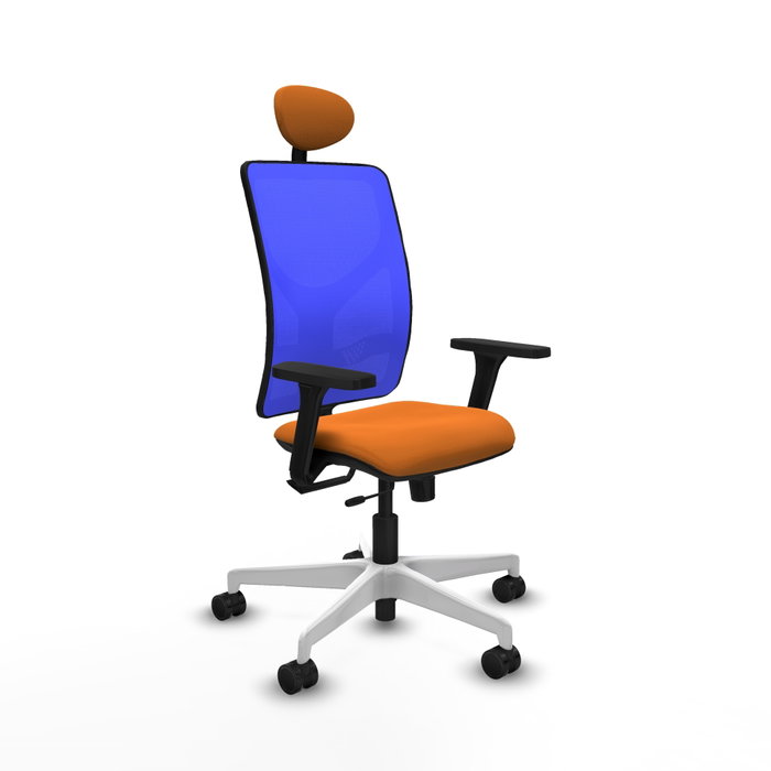 PIQUERAS Y CRESPO Silla de oficina Motilla Naranja y Azul PIQUERAS Y CRESPO Silla de oficina Motilla Naranja y Azul