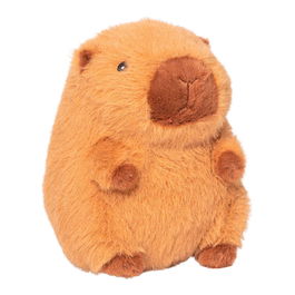Caison Peluche Capibara 14 cm Marrón Juguete Suave Poliéster