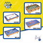 Tachan Mesa Multijuegos 4 en 1 con Accesorios HG207-4, Futbolín, Hockey, Ping Pong y Billar, Patas Resistentes 81.5x43x65 cm