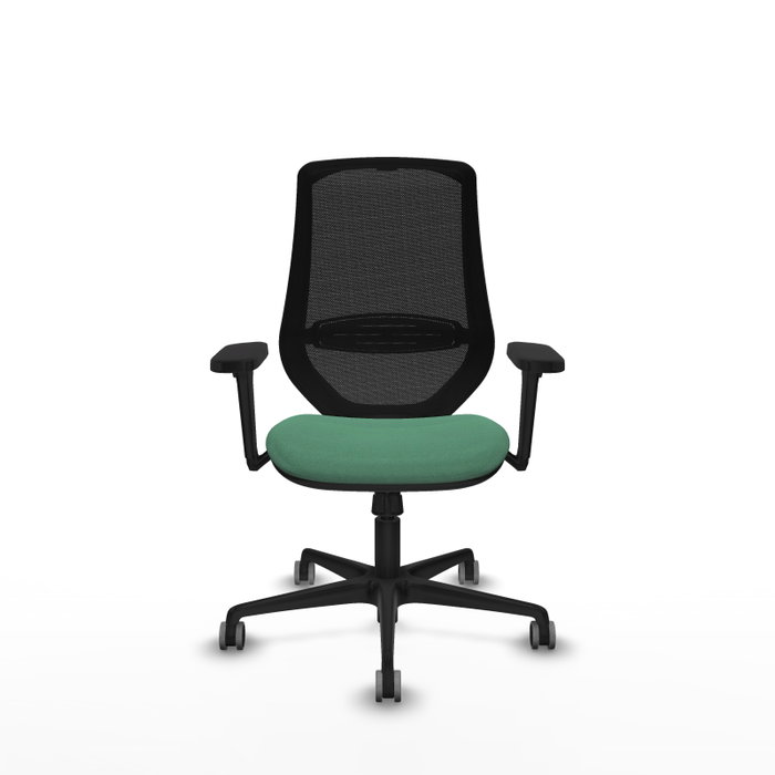 PIQUERAS Y CRESPO Silla de oficina Mardos Verde esmeralda y Negro