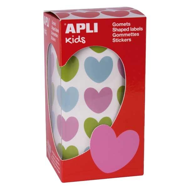 Apli Gomets Corazón Multicolor 20x18mm Apli Gomets Corazón Multicolor 20x18mm