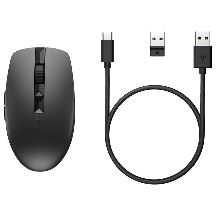 HP Ratón 710 Silencioso Recargable Negro