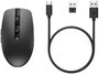 HP Myszka 710 Inalámbrica Negra - Mouse Óptico Láser, 3000 DPI, 6 Botones, Recargable, Oficina