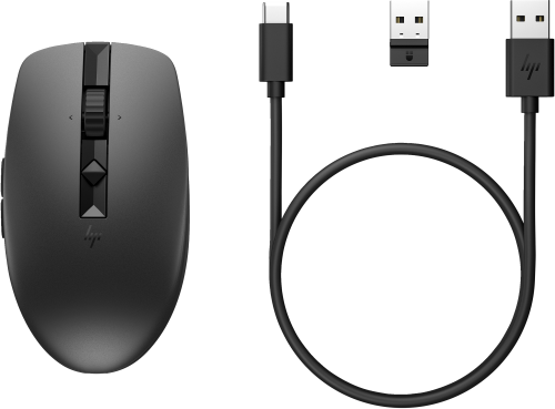 HP Ratón 710 Silencioso Recargable Negro