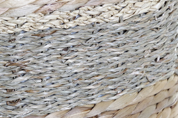 DKD Home Decor Reposapiés de Fibra de Seagrass Natural