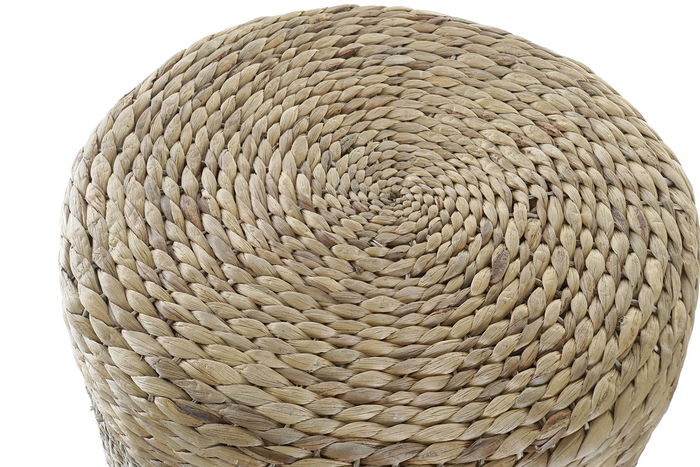 DKD Home Decor Reposapiés Boho Natural Seagrass Fibra 42 x 40 x 42 cm