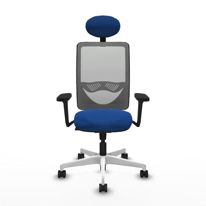 PIQUERAS Y CRESPO Silla de oficina Zulema con mecanismo Sincro, Azul y Gris PIQUERAS Y CRESPO Silla de oficina Zulema con mecanismo Sincro, Azul y Gris