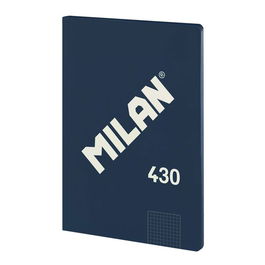 Milán Cuaderno A4 Encolado Colección 430 Since 1918 Azul Marino 48 Hojas Cuadriculadas 95gr/m²