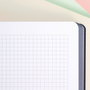 Milán Cuaderno A4 encolado, 48 hojas cuadriculadas, azul marino