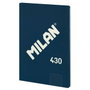 Milán Cuaderno A4 encolado, 48 hojas cuadriculadas, azul marino