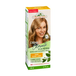 Corpore Sano Crema Colorante a la Henna Rubio