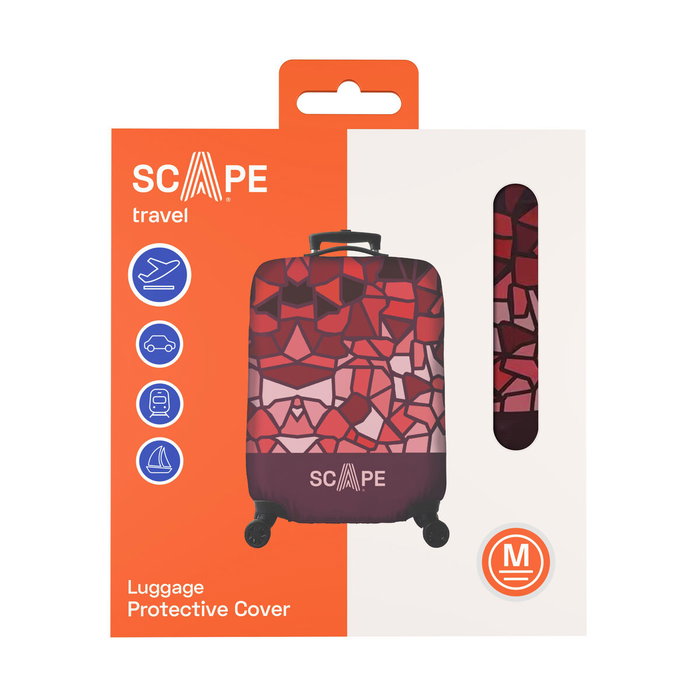 Scape Travel funda protectora de maleta talla M roja