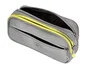 Antartik Fusion Flex Estuche Portatodo Gris 3 Cremalleras Compañero Mochila 110x220x60 mm