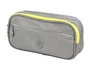 Antartik Fusion Flex Estuche Portatodo Gris 3 Cremalleras Compañero Mochila 110x220x60 mm