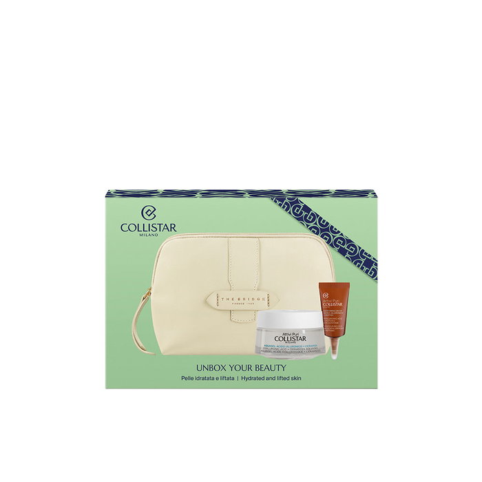 Collistar Attivi Puri Hialurónico Estuche 3 pz, Crema-Gel Facial con 4 Pesos Moleculares de Ácido Hialurónico, Hidratante y Efecto Lifting, 55 ml