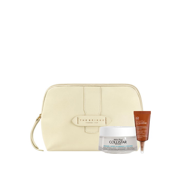 Collistar Attivi Puri Hialurónico Estuche 3 pz, Crema-Gel Facial con 4 Pesos Moleculares de Ácido Hialurónico, Hidratante y Efecto Lifting, 55 ml