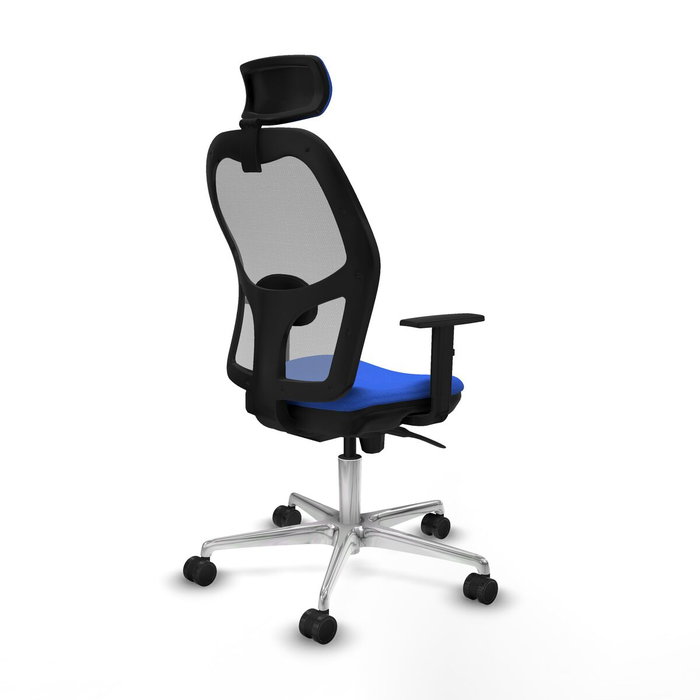 PIQUERAS Y CRESPO Silla de oficina Jorquera con mecanismo sincro, Azul y Gris PIQUERAS Y CRESPO Silla de oficina Jorquera con mecanismo sincro, Azul y Gris