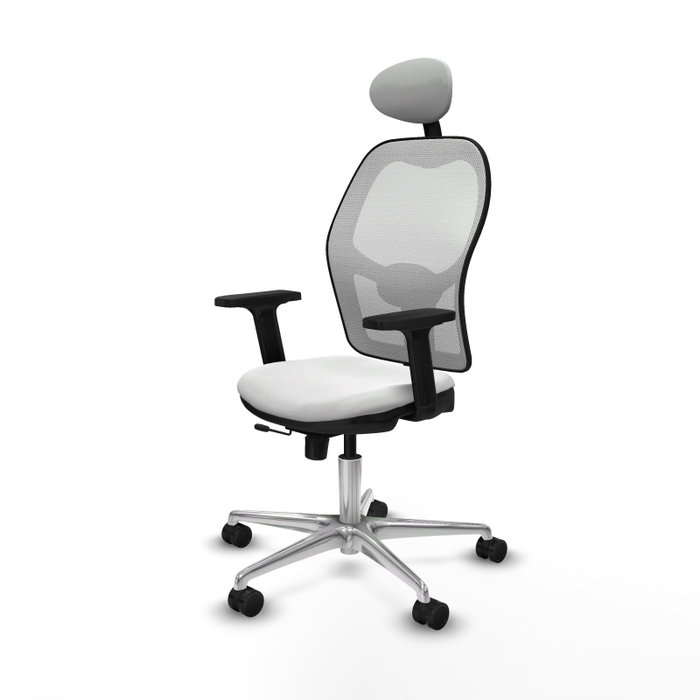 PIQUERAS Y CRESPO Silla de oficina Jorquera con Mecanismo Sincro/Traslack Blanca