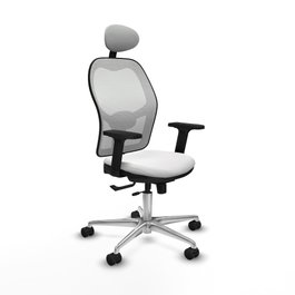 PIQUERAS Y CRESPO Silla de oficina Jorquera con Mecanismo Sincro/Traslack Blanca