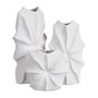 Jarrón Blanco Barro Decoración 22 X 15 X 38 cm