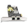 StarTech.com Tarjeta de red de 2 puertos 2.5Gbps PoE Intel I225-V PR22GIP-NETWORK-CARD