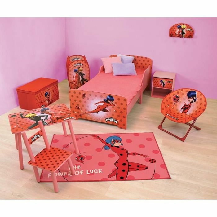 Fun House Cama Miraculous Ladybug con Lattes Box Spring 140x70 cm
