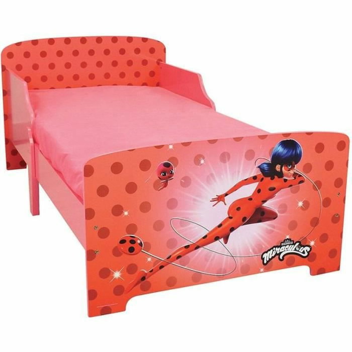Fun House Cama Miraculous Ladybug con Lattes Box Spring 140x70 cm