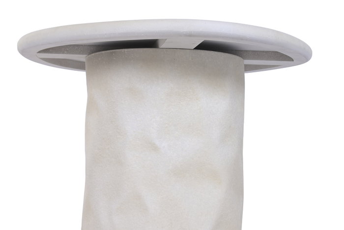 DKD Home Decor Mesita Auxiliar Scandi, 39 cm Alto x 48 cm Ancho x 47 cm Fondo, de Madera, Desmontable