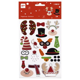 APLI Pegatinas Construcción Navidad 1H (Set de 5)