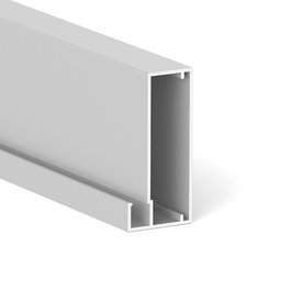 HERRAJES ALK Perfil de Aluminio Siria 3.25 m Plata Mate sin Junquillo para Vitrinas