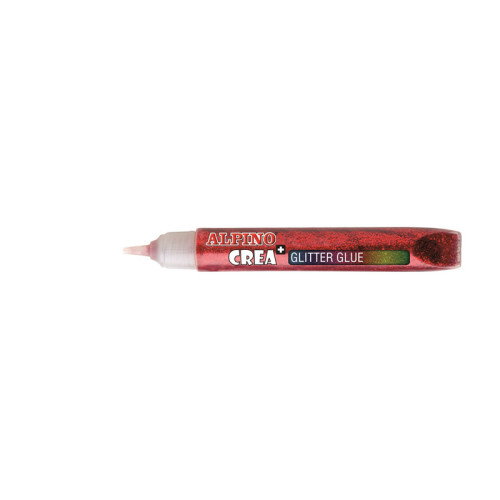 Alpino Pegamento con Purpurina Crea+ Glitter Glue, 6 Colores Surtidos