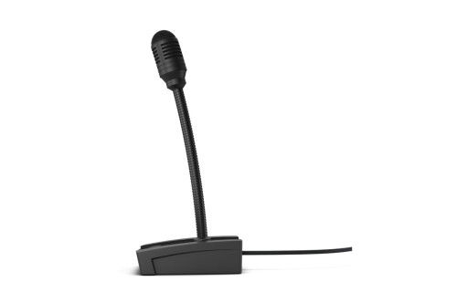 LD Systems LDPAM Micrófono de Avisos para Anuncios de Sobremesa con Cuello de Cisne, 3 Modos de Funcionamiento, LED, Filtro de Graves