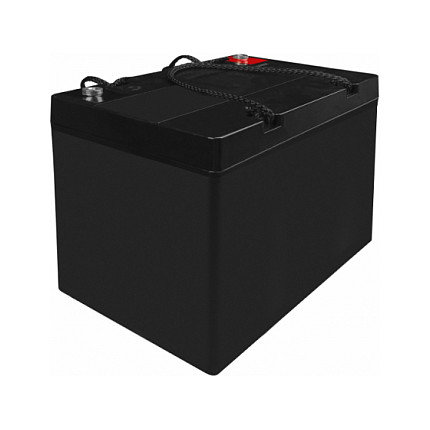 Green Cell Batería AGM 12V 55Ah AGM49 para Barcos y Uso Recreativo - Sin Mantenimiento, Terminal Izquierdo - Negro