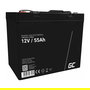 Green Cell Batería AGM 12V 55Ah AGM49 para Barcos y Uso Recreativo - Sin Mantenimiento, Terminal Izquierdo - Negro