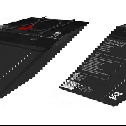 Green Cell Batería AGM 12V 55Ah AGM49 para Barcos y Uso Recreativo - Sin Mantenimiento, Terminal Izquierdo - Negro