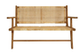 DKD Home Decor Banco Marron Natural 120 x 76 x 68 cm