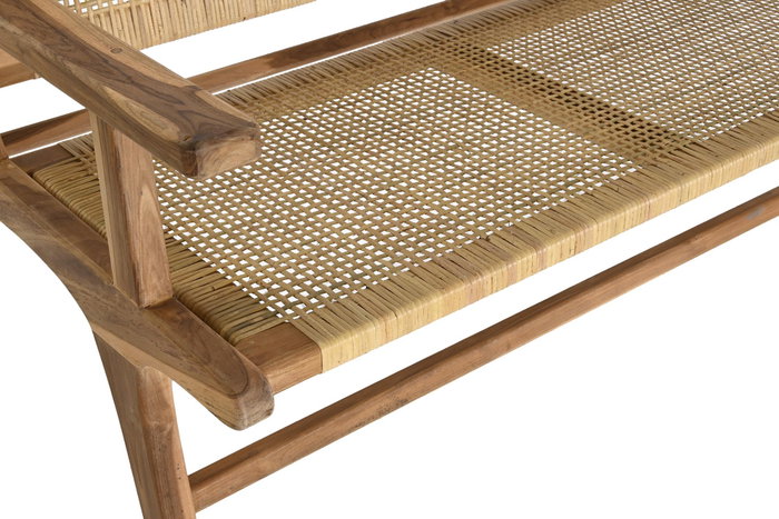 DKD Home Decor Banco Marron Natural 120 x 76 x 68 cm