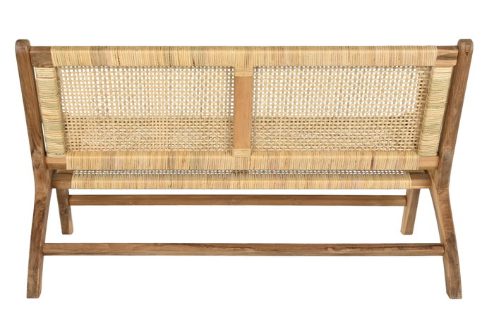 DKD Home Decor Banco Marron Natural 120 x 76 x 68 cm