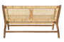 DKD Home Decor Banco Marron Natural 120 x 76 x 68 cm