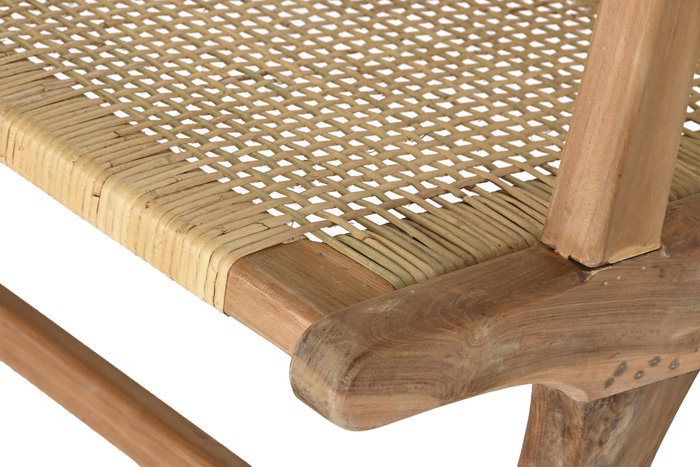 DKD Home Decor Banco Marron Natural 120 x 76 x 68 cm