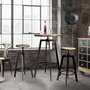 Home Deco Factory Juego De Mesa Con 2 Taburetes Industriel d.64 cm; h.93 cm; d.43 cm; h.71 cm