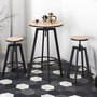 Home Deco Factory Juego De Mesa Con 2 Taburetes Industriel d.64 cm; h.93 cm; d.43 cm; h.71 cm