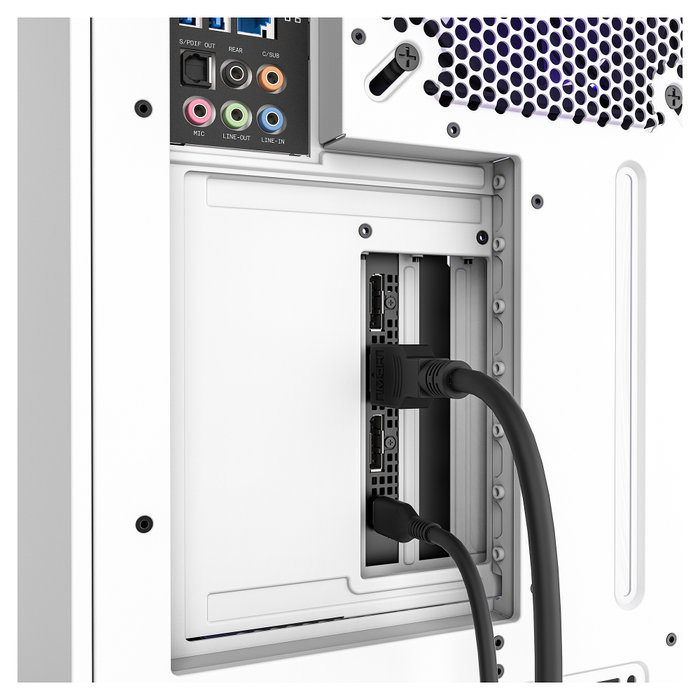 NZXT AB-RH175-W1 Soporte para tarjeta gráfica Blanco