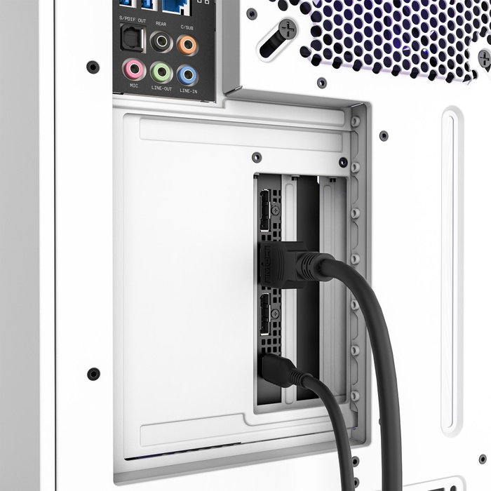 NZXT AB-RH175-W1 Soporte para tarjeta gráfica Blanco
