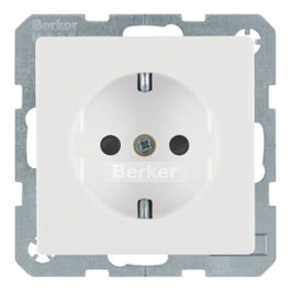 Berker Q.1 Schuko Blanco