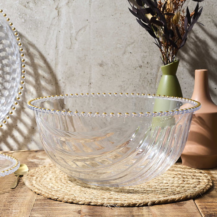 Home Deco Factory Ensaladera Mirage de 32 cm en Plástico PET
