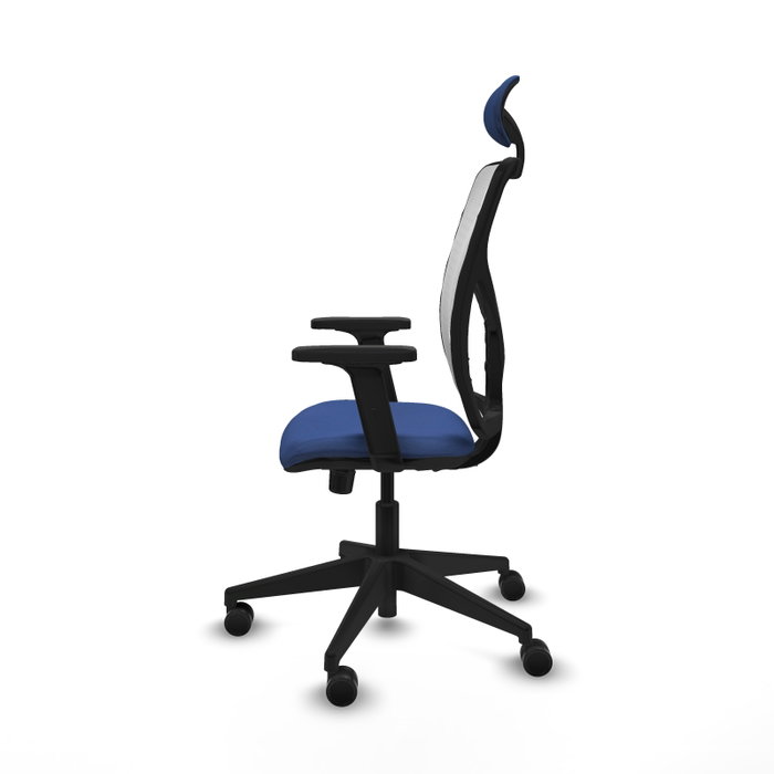 PIQUERAS Y CRESPO Silla de oficina Motilla Azul marino y Blanco PIQUERAS Y CRESPO Silla de oficina Motilla Azul marino y Blanco