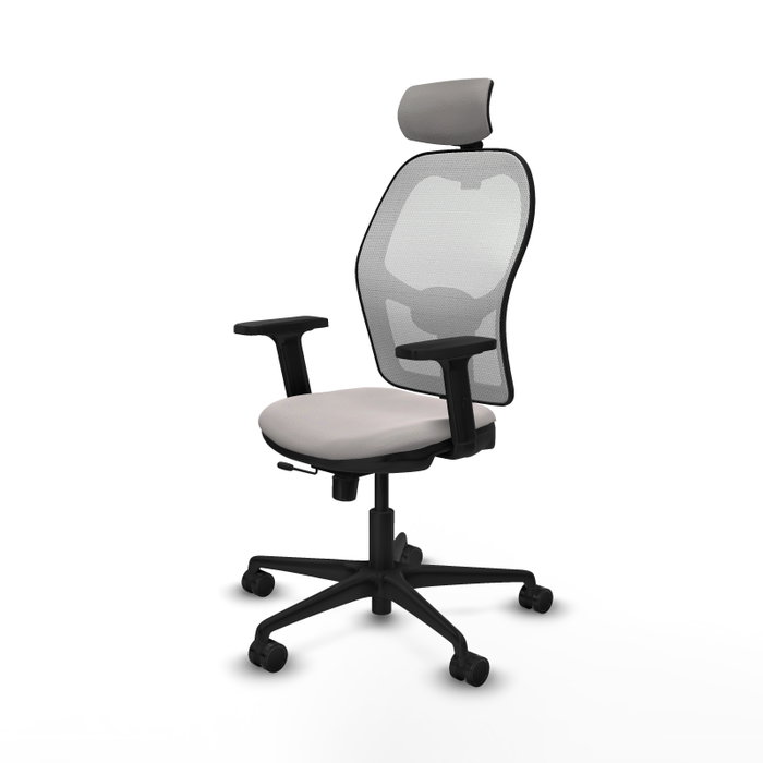 PIQUERAS Y CRESPO Silla de oficina Jorquera con mecanismo Sincro/Traslack en Blanco