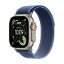 Apple watch ultra 3 gps cellular 49mm caja de titanio natural correa loop trail azul azul brillante m l