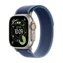 Apple watch ultra 3 gps cellular 49mm caja de titanio natural correa loop trail azul azul brillante m l